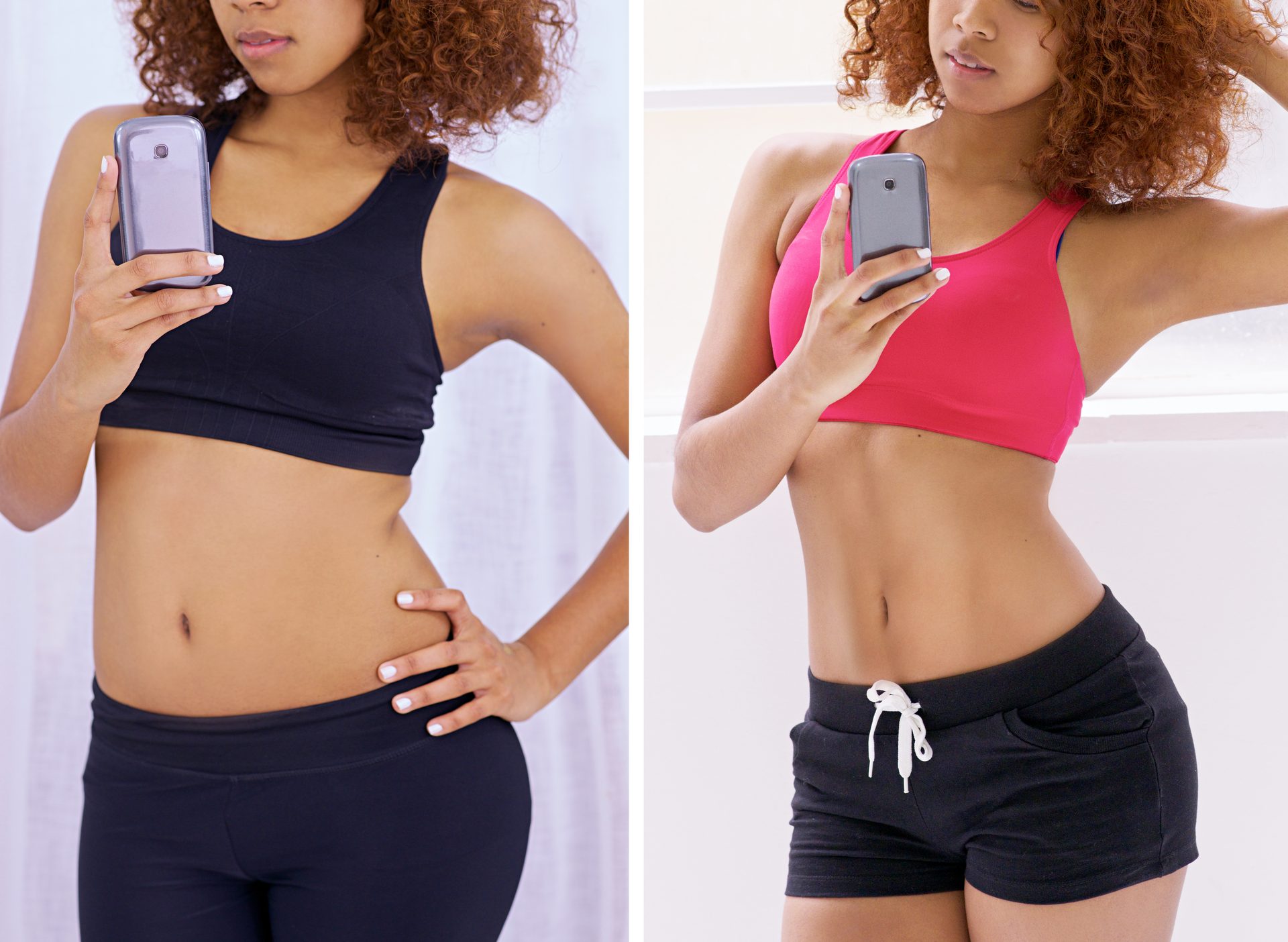 Prima e dopo dimagrimento